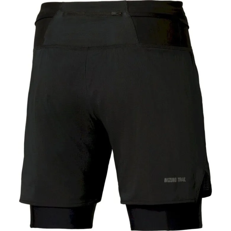 MizunoTrail Multipocket Trail 2In1 Short - Short trail homme