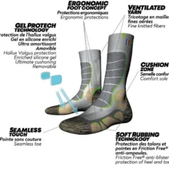 MonnetGelProtech Trek Wool - Chaussettes randonnée