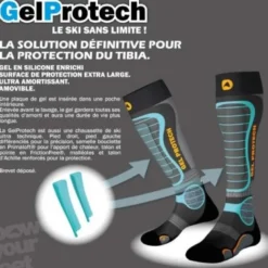 MonnetGelProtech - Chaussettes ski avec gel