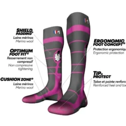 MonnetWooly Kids - Chaussettes ski enfant