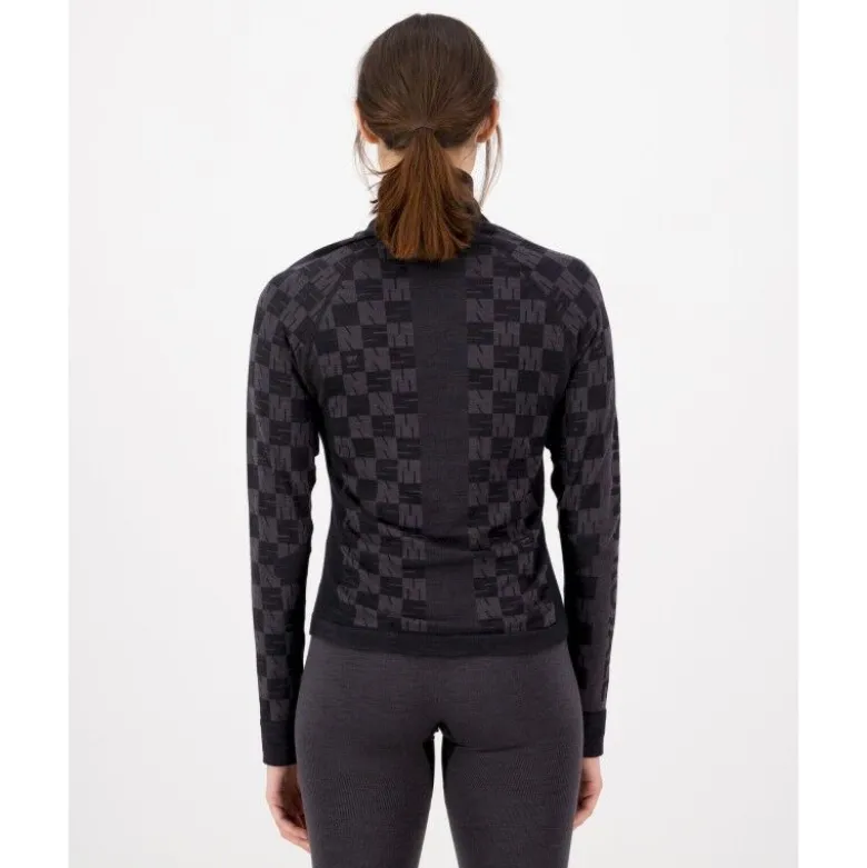 Mons RoyaleAscender Merino Seamless Mock Neck Long Sleeve - Maillot thermique laine mérinos femme