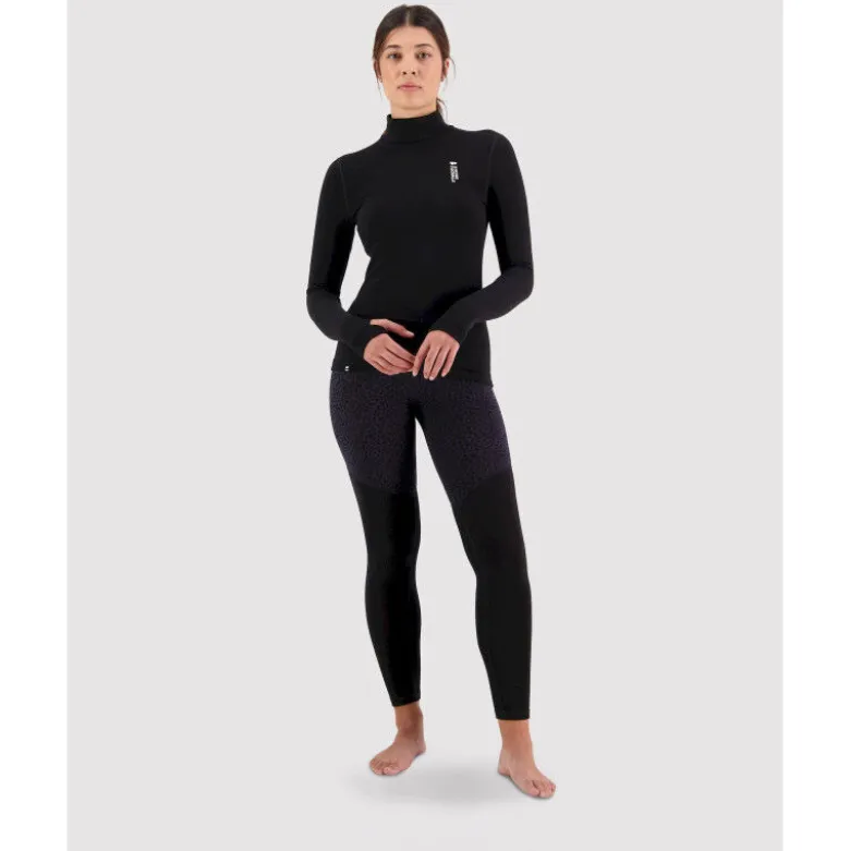 Mons RoyaleCascade Merino Flex Mock Neck Long Sleeve - Maillot thermique laine mérinos femme