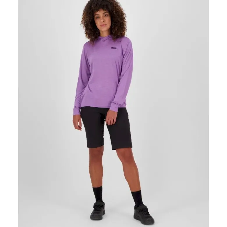Mons RoyalePivot Merino Long Sleeve Hood - Sweatshirt en laine mérinos femme