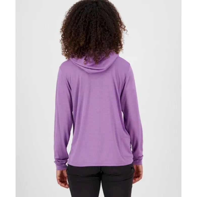 Mons RoyalePivot Merino Long Sleeve Hood - Sweatshirt en laine mérinos femme