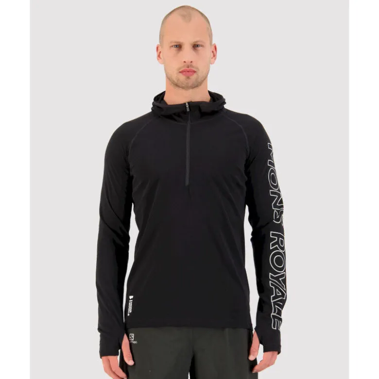 Mons RoyaleTemple Merino Air-Con Hood - Maillot thermique laine mérinos homme
