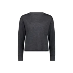 Mons RoyaleZephyr Merino Tencel™ Boxy Long Sleeve - T-shirt en laine mérinos femme
