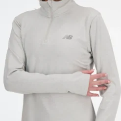 New BalanceSport Essentials Space Dye Quarter Zip - Polaire femme