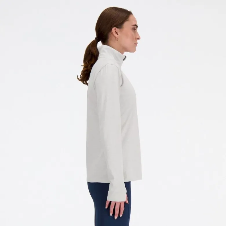 New BalanceSport Essentials Space Dye Quarter Zip - Polaire femme