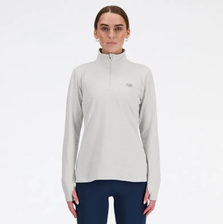 New BalanceSport Essentials Space Dye Quarter Zip - Polaire femme