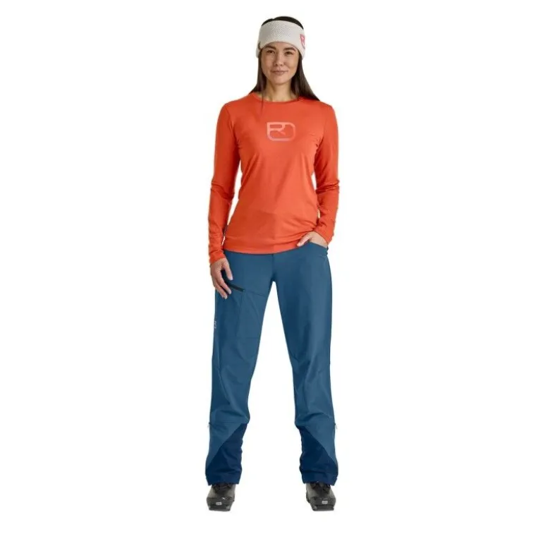 Ortovox150 Cool Mountain Silhouette LS - T-shirt en laine mérinos femme