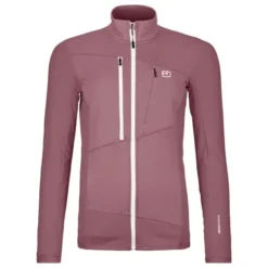OrtovoxFleece Grid Jacket - Polaire en laine mérinos femme