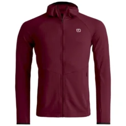 OrtovoxFleece Light Grid Hoody - Polaire en laine mérinos homme