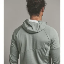OrtovoxFleece Light Grid Hoody - Polaire en laine mérinos homme
