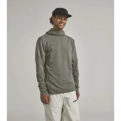 OrtovoxFleece Cord Hoodie - Polaire en laine mérinos homme