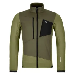 OrtovoxFleece Grid Jacket - Polaire en laine mérinos homme