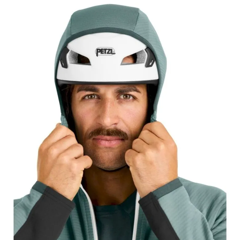 OrtovoxFleece Rib Hoody - Polaire en laine mérinos homme