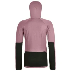 OrtovoxFleece Rib Hoody - Polaire en laine mérinos femme