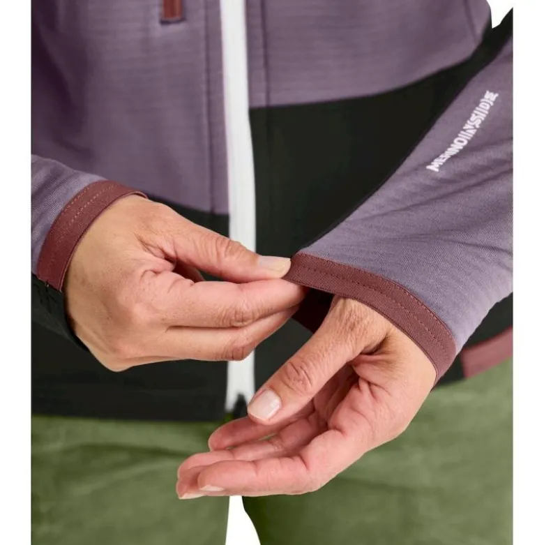 OrtovoxFleece Rib Jacket - Polaire en laine mérinos femme