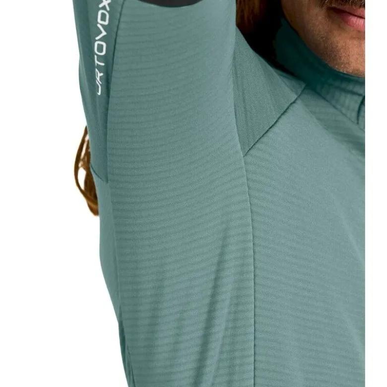 OrtovoxFleece Rib Jacket - Polaire en laine mérinos homme