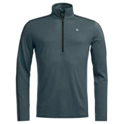 Ortovox185 Rock'N'Wool Zip Neck - Maillot thermique laine mérinos homme