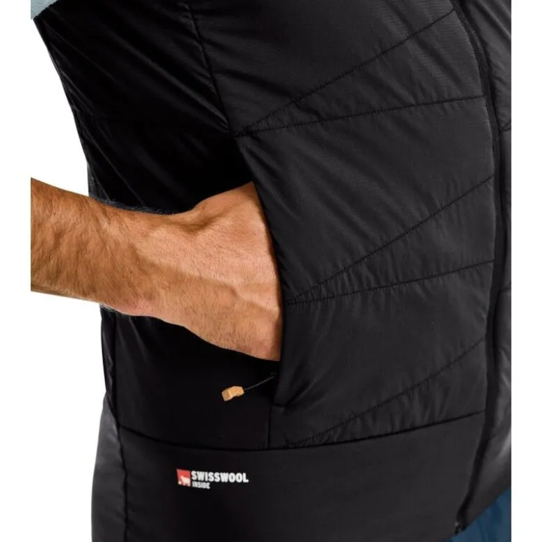 OrtovoxSwisswool Piz Duan Vest - Doudoune sans manche en laine mérinos homme