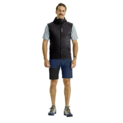 OrtovoxSwisswool Piz Duan Vest - Doudoune sans manche en laine mérinos homme