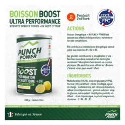 Punch PowerBoisson FFC - Boost Energetique - Plus 3 Heures - 500 g - Boisson énergétique