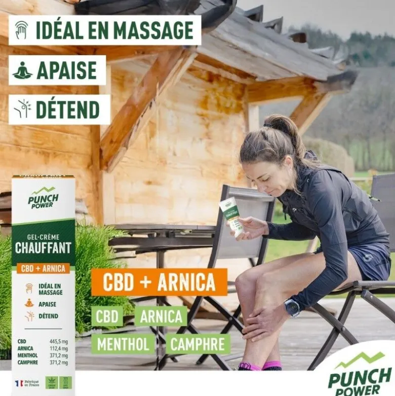 Punch PowerGel-Creme Chauffant CBD + Arnica Tube