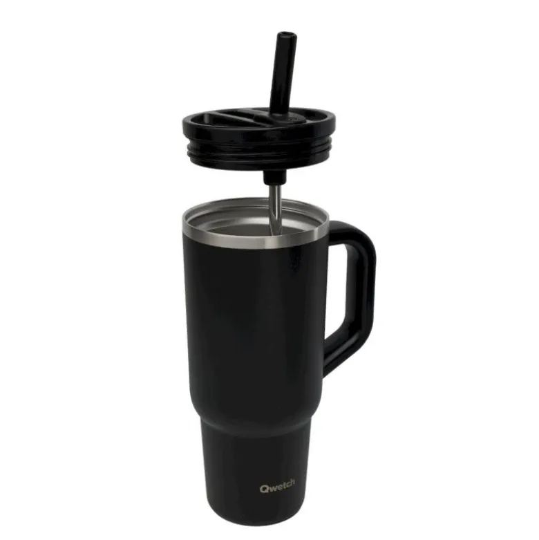 QwetchTravel Cup Isotherme inox w/ Bouchon Étanche - Mug