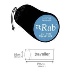 RabSleeping Bag Liner - Traveller Cotton - Drap de sac de couchage