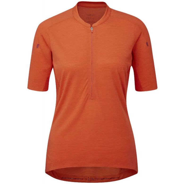 RabWomen's Cindercrino Zip Tee - Maillot vélo femme