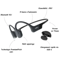 ShokzOpenRun Mini - USBC - Casque conduction osseuse