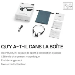 ShokzOpenRun Mini - USBC - Casque conduction osseuse