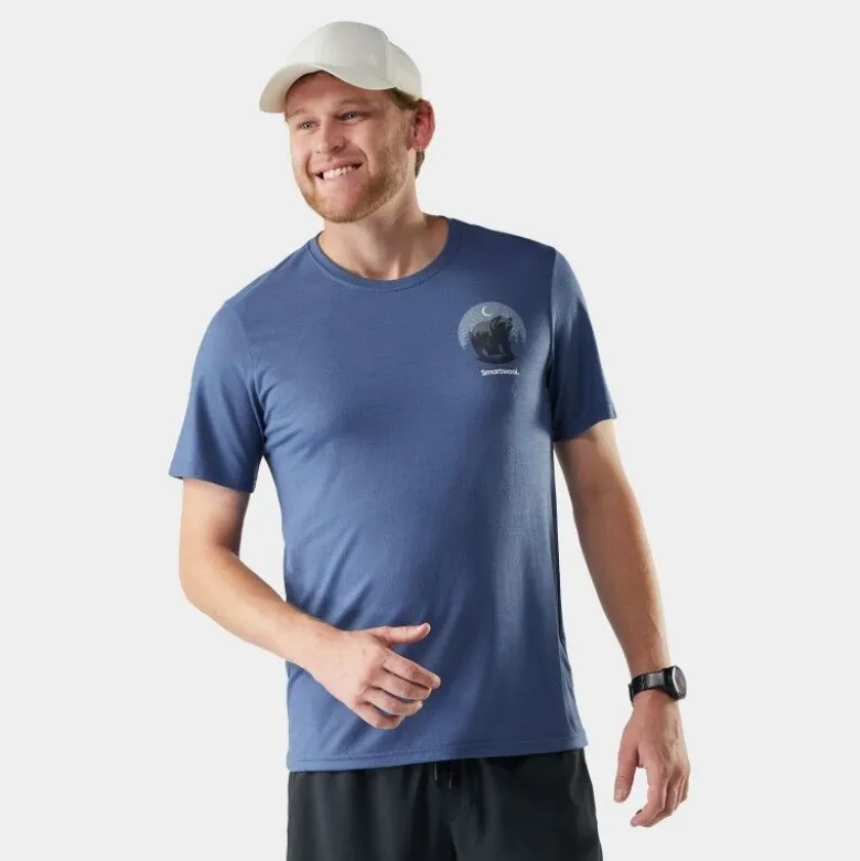 SmartwoolLunar Bear Active Short Sleeve Gra - T-shirt en laine mérinos homme