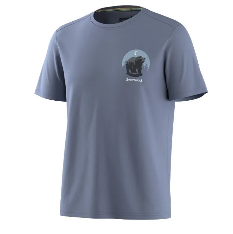 SmartwoolLunar Bear Active Short Sleeve Gra - T-shirt en laine mérinos homme