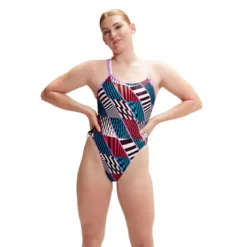 SpeedoWomen's Eco+ Allover Digital Starback - Maillot de bain natation femme