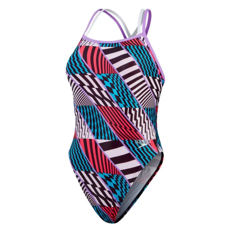 SpeedoWomen's Eco+ Allover Digital Starback - Maillot de bain natation femme