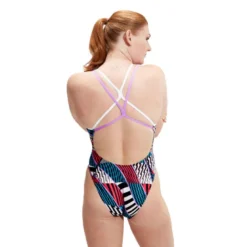SpeedoWomen's Eco+ Allover Digital Starback - Maillot de bain natation femme