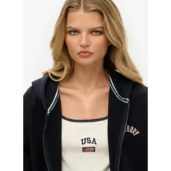 SuperdryAthletic Ess Oversized Ziphood - Sweatshirt à capuche femme