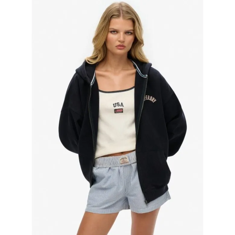 SuperdryAthletic Ess Oversized Ziphood - Sweatshirt à capuche femme