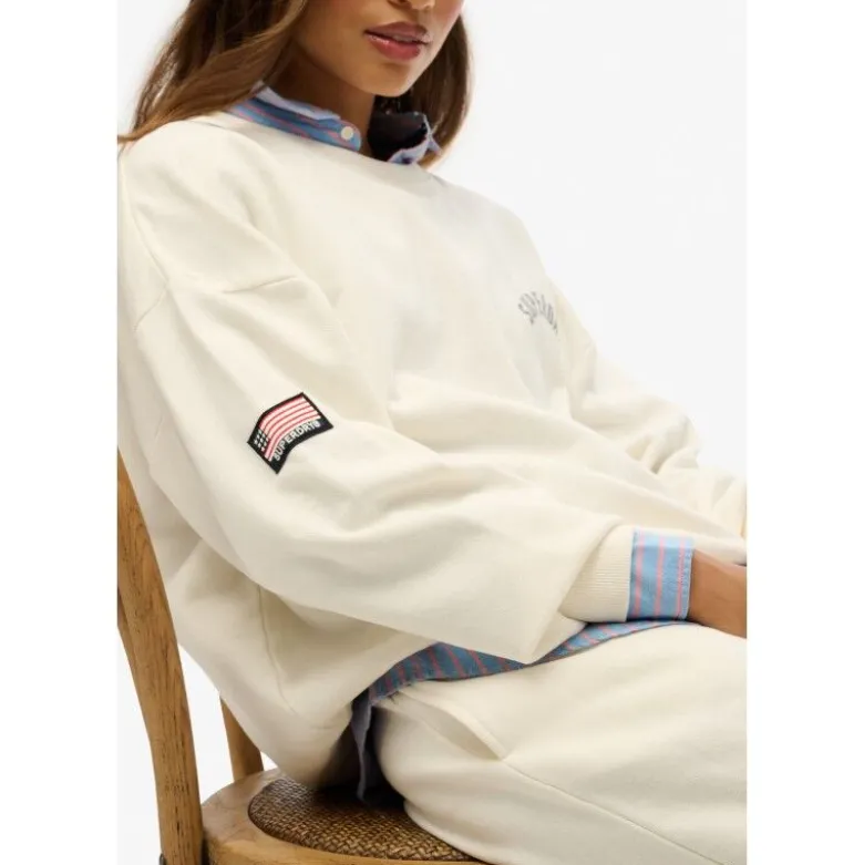 SuperdryAthletic Relaxed Printed Crew - Sweatshirt femme