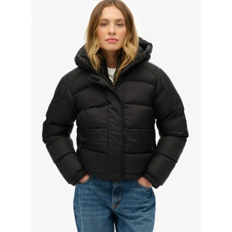 SuperdryBlack Puffer Jacket - Doudoune femme