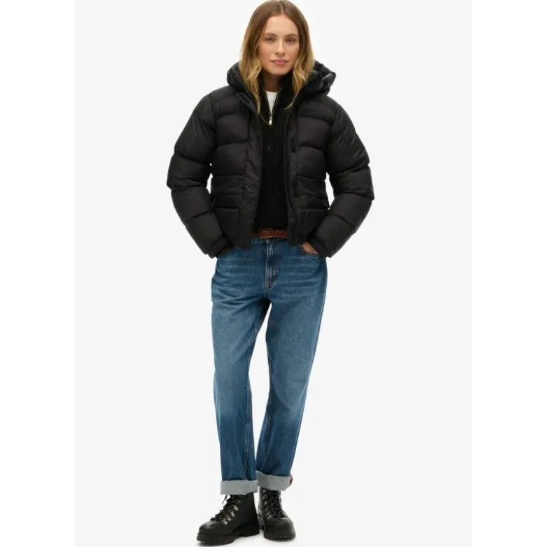 SuperdryBlack Puffer Jacket - Doudoune femme