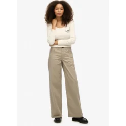 SuperdryMid Rise Baggy Chino - Pantalon femme