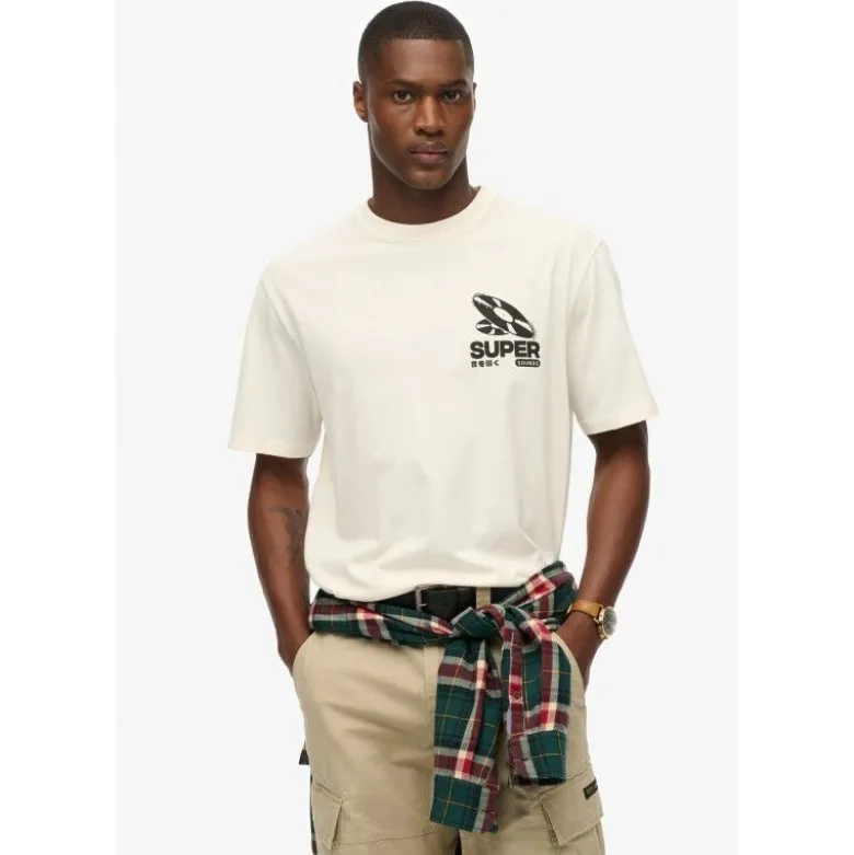 SuperdryRecord Label Oversized Tee - T-shirt homme