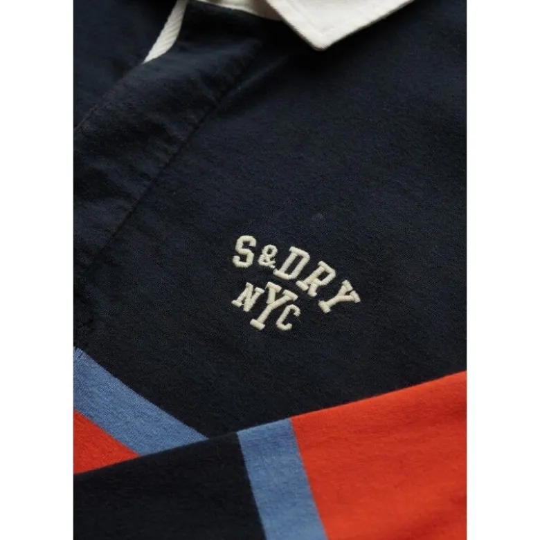 SuperdryVintage Athletic Stripe Rugby - Polo homme