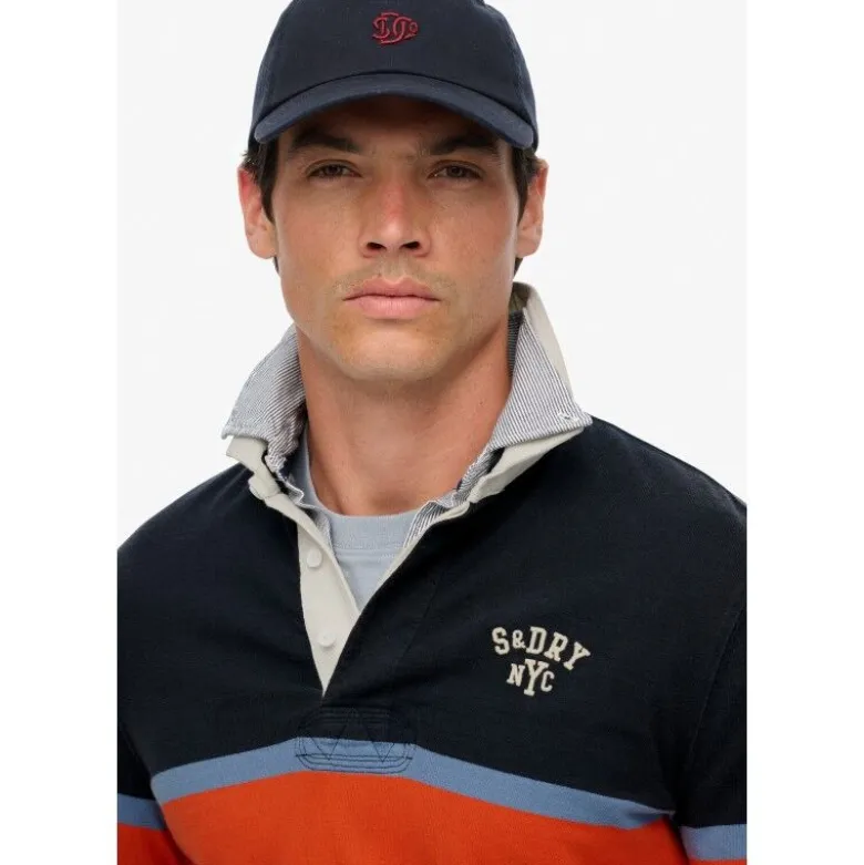 SuperdryVintage Athletic Stripe Rugby - Polo homme