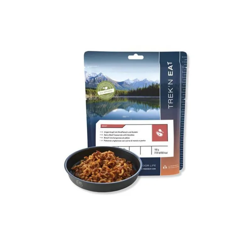 Trek'N EatBœuf à la hongroise et pâtes - Plat de viande