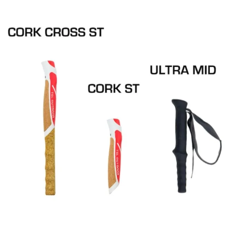 TSL OutdoorTrail Carbon 4 Magnetic Cork Cross - Bâtons trail