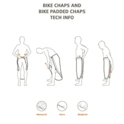 VaudeBike padded Chaps - Pantalon VTT